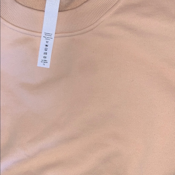NWT lululemon perfectly oversized crew ivory peach - Picture 6 of 6